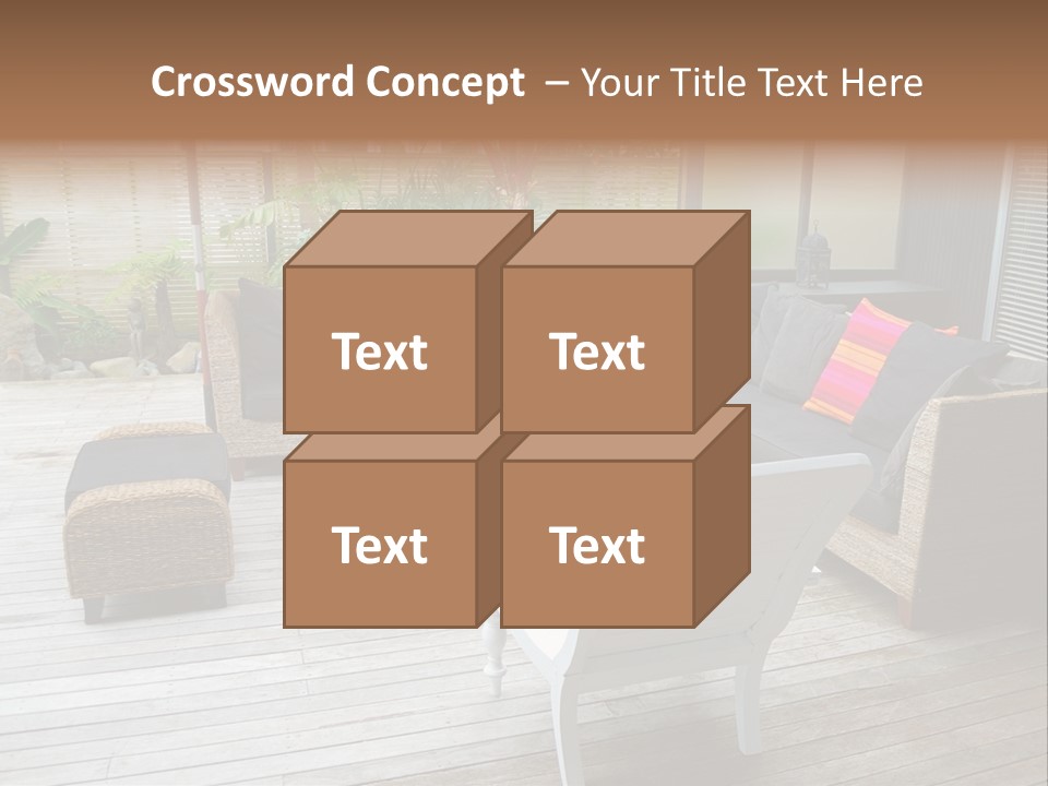 Stylish Outdoor Terrace PowerPoint Template