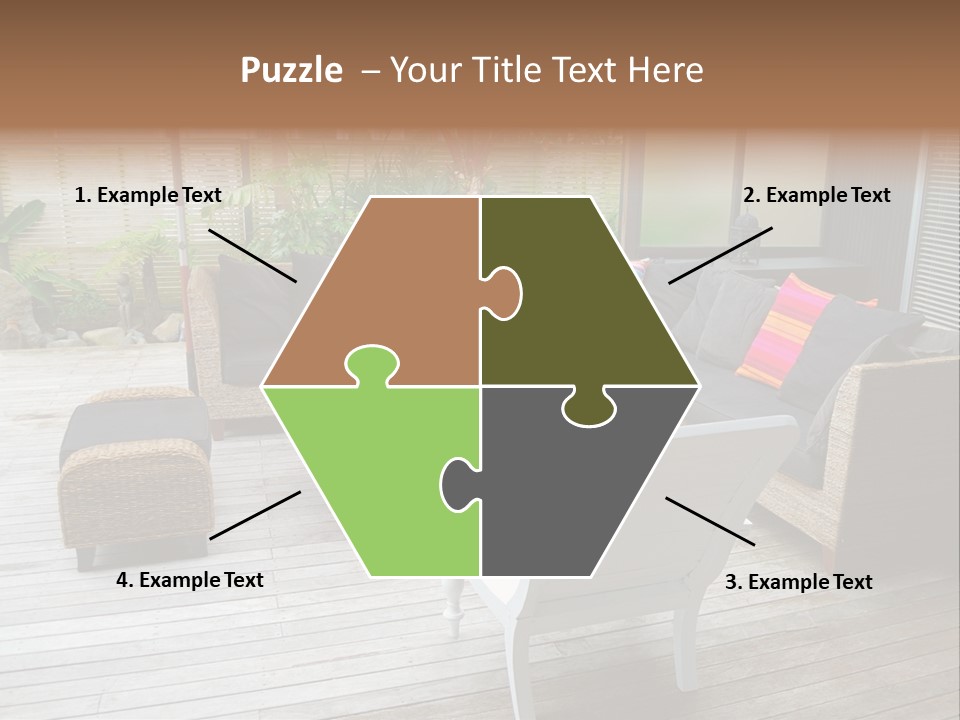 Stylish Outdoor Terrace PowerPoint Template