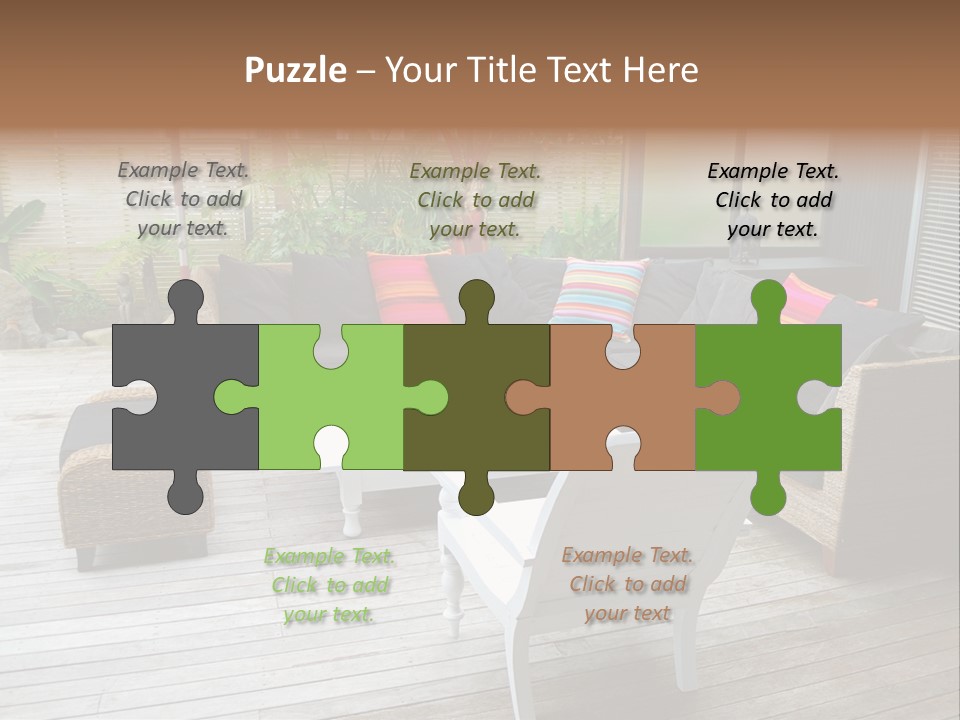 Stylish Outdoor Terrace PowerPoint Template