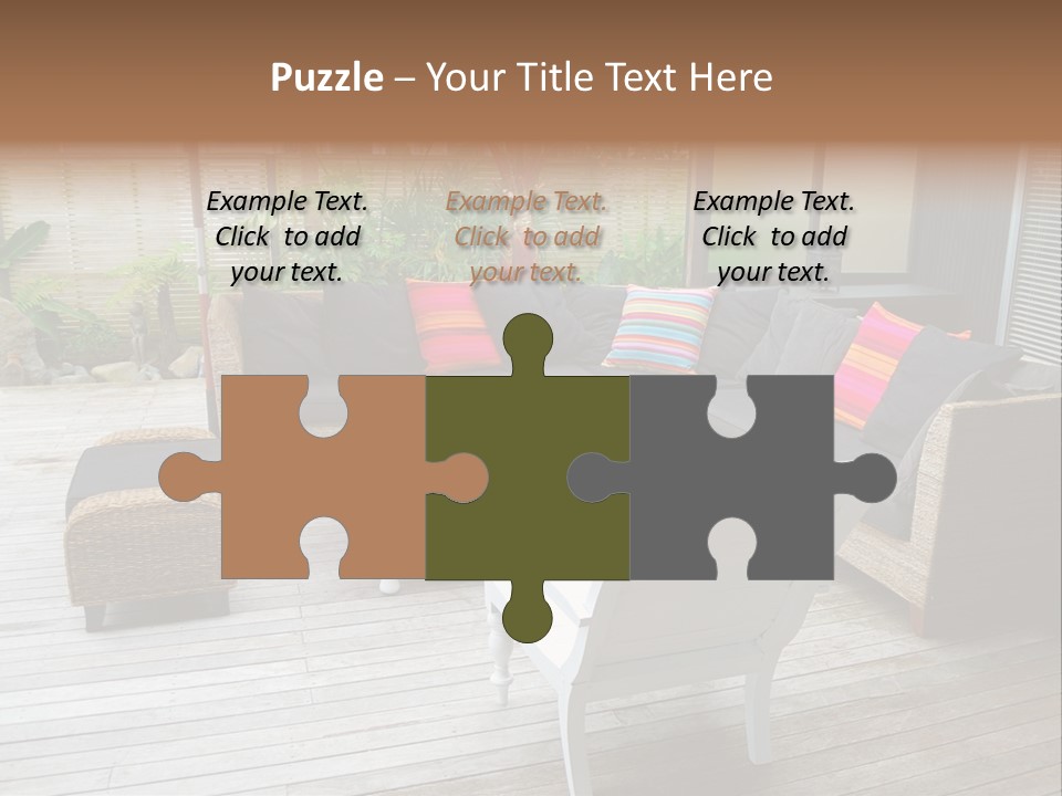 Stylish Outdoor Terrace PowerPoint Template