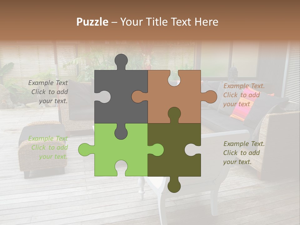 Stylish Outdoor Terrace PowerPoint Template