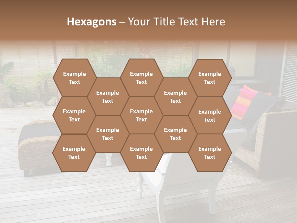 Stylish Outdoor Terrace PowerPoint Template