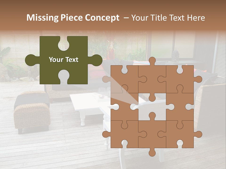 Stylish Outdoor Terrace PowerPoint Template