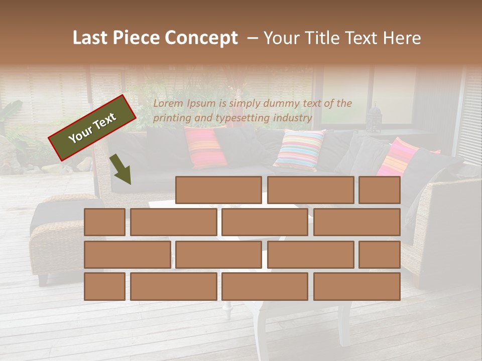 Stylish Outdoor Terrace PowerPoint Template