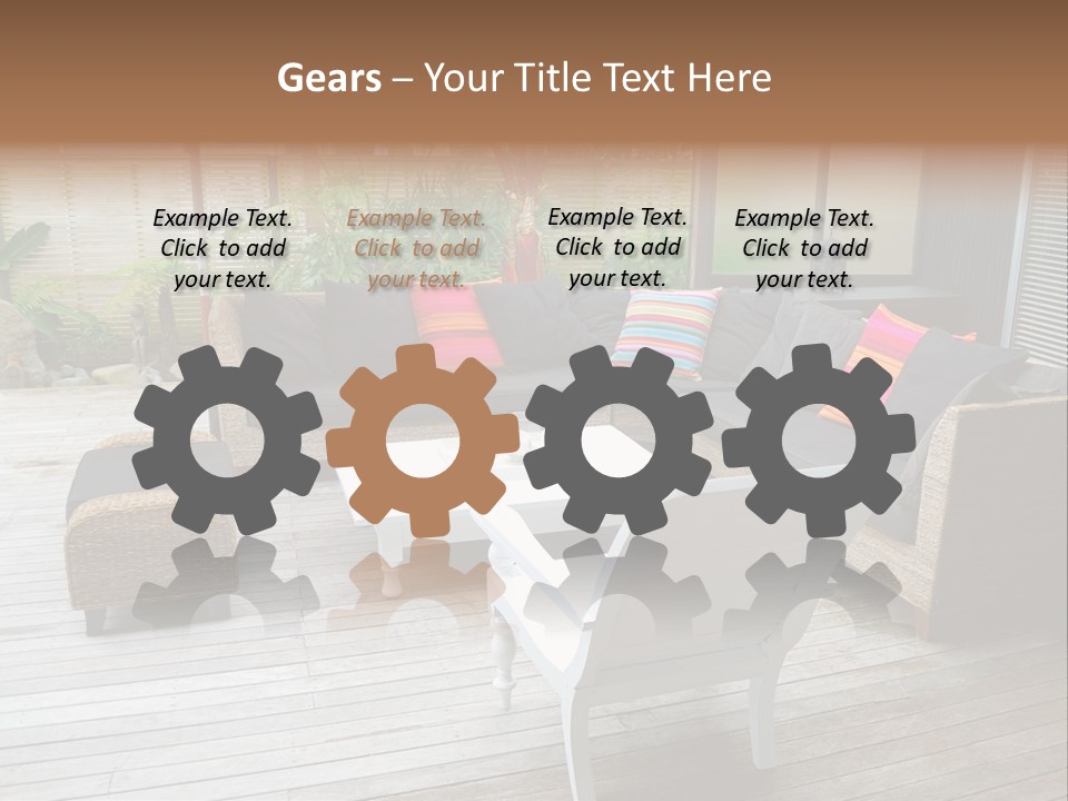 Stylish Outdoor Terrace PowerPoint Template