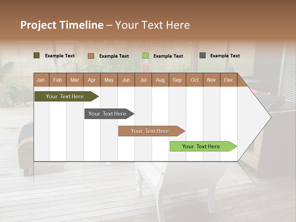 Stylish Outdoor Terrace PowerPoint Template