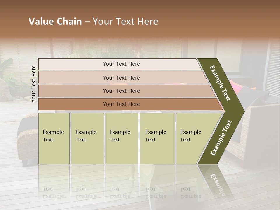 Stylish Outdoor Terrace PowerPoint Template