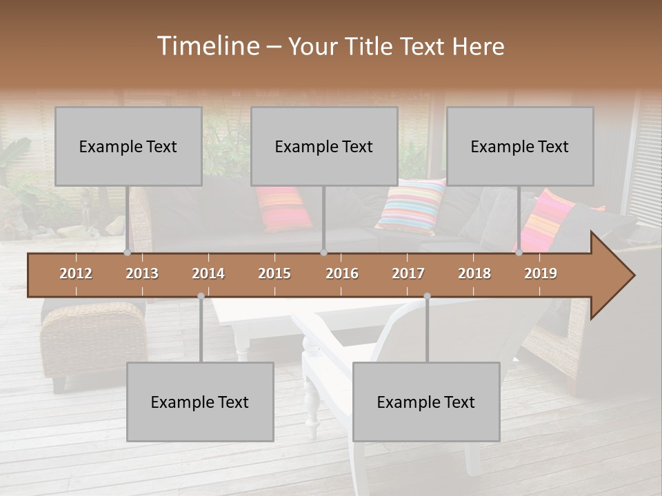 Stylish Outdoor Terrace PowerPoint Template