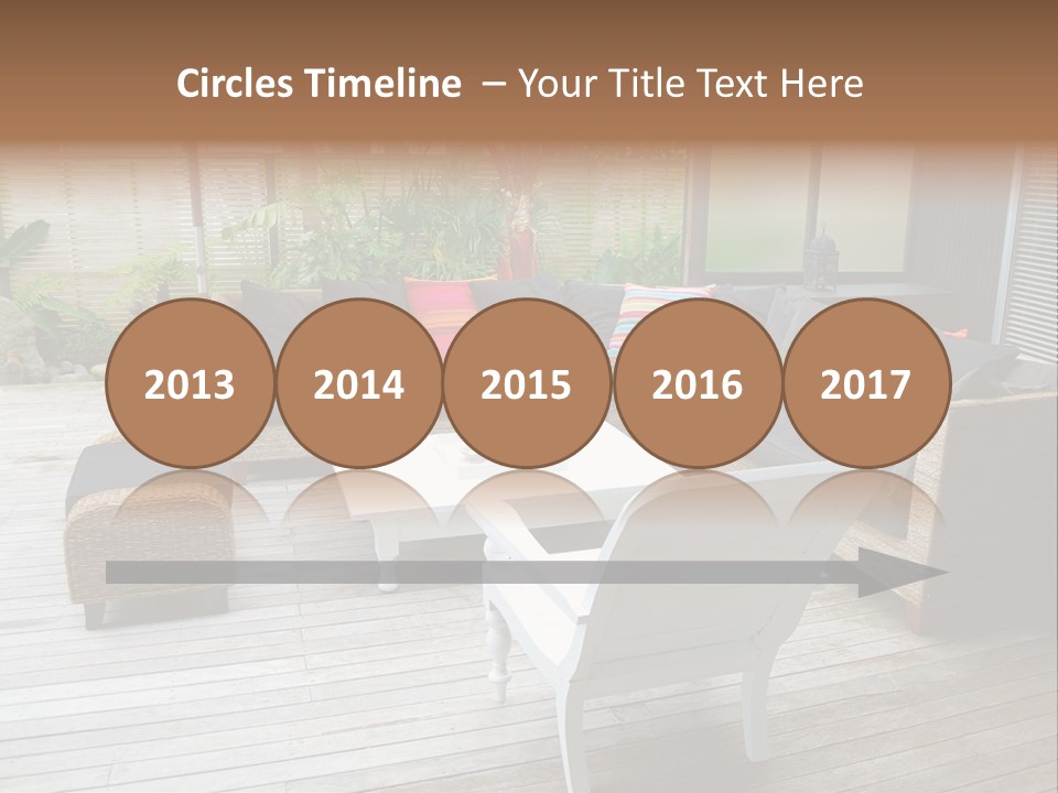 Stylish Outdoor Terrace PowerPoint Template