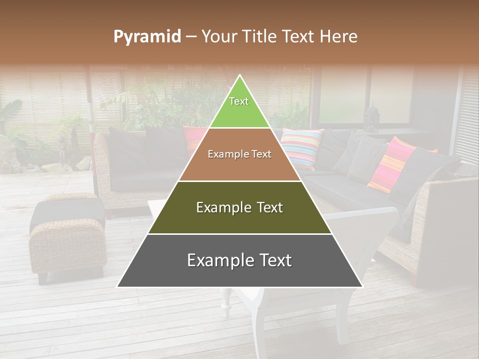 Stylish Outdoor Terrace PowerPoint Template