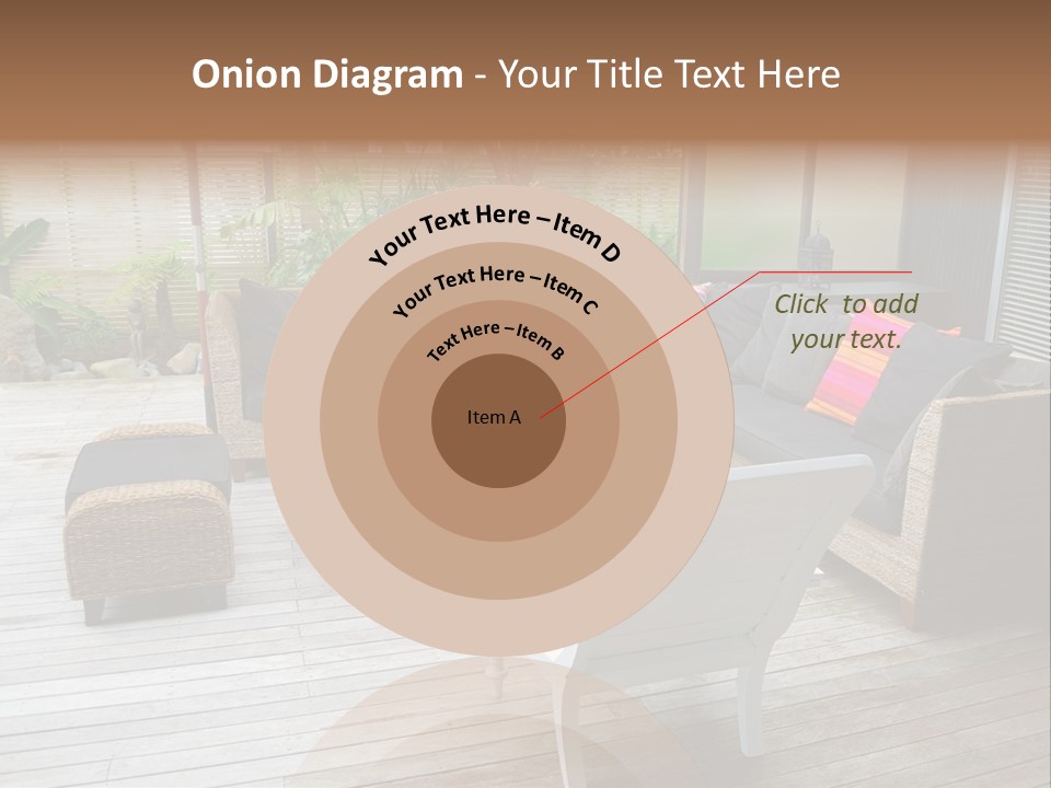 Stylish Outdoor Terrace PowerPoint Template