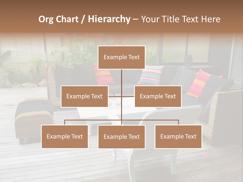 Stylish Outdoor Terrace PowerPoint Template