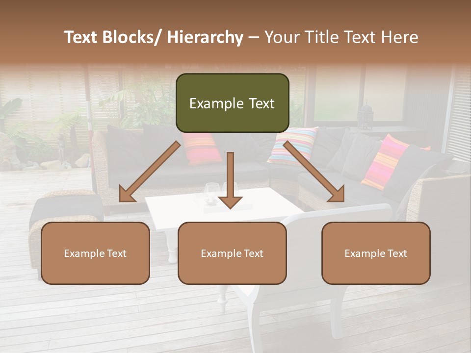 Stylish Outdoor Terrace PowerPoint Template