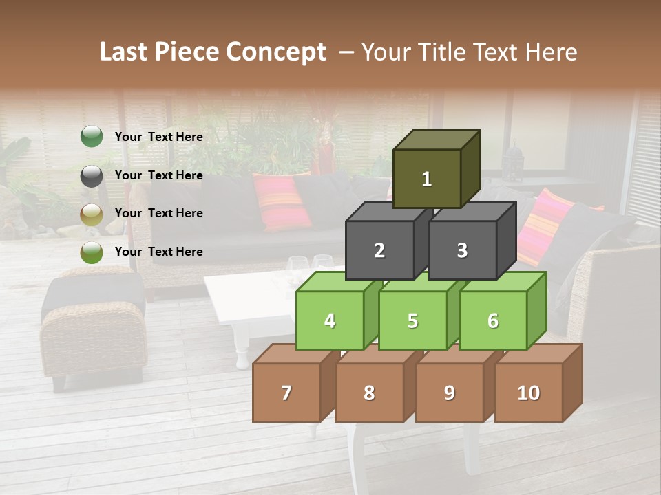Stylish Outdoor Terrace PowerPoint Template