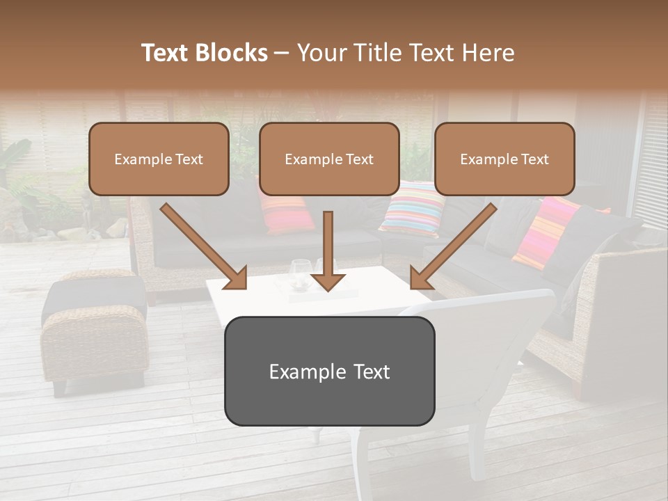 Stylish Outdoor Terrace PowerPoint Template