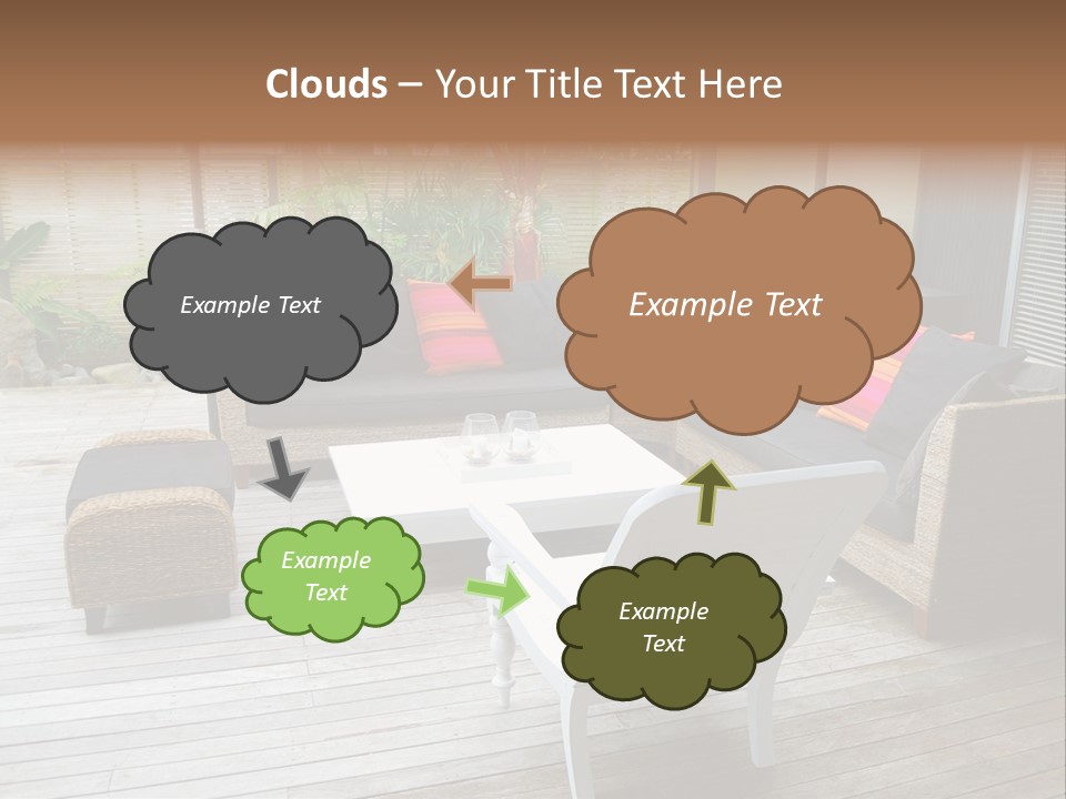 Stylish Outdoor Terrace PowerPoint Template