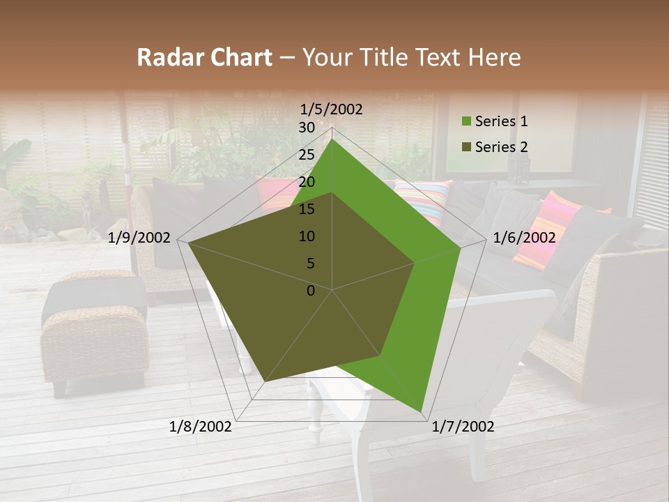 Stylish Outdoor Terrace PowerPoint Template
