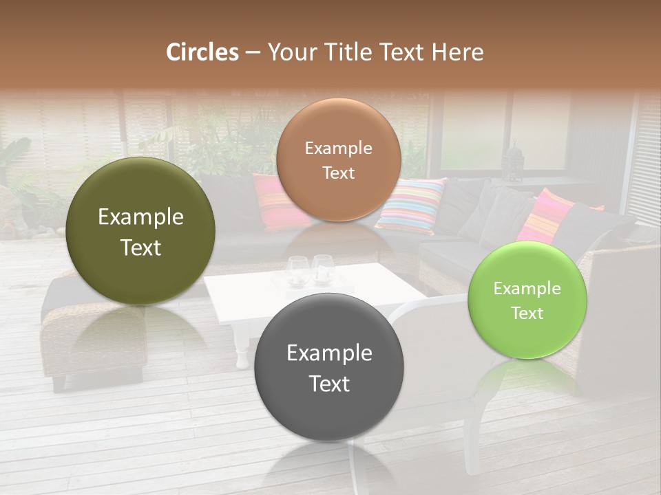 Stylish Outdoor Terrace PowerPoint Template