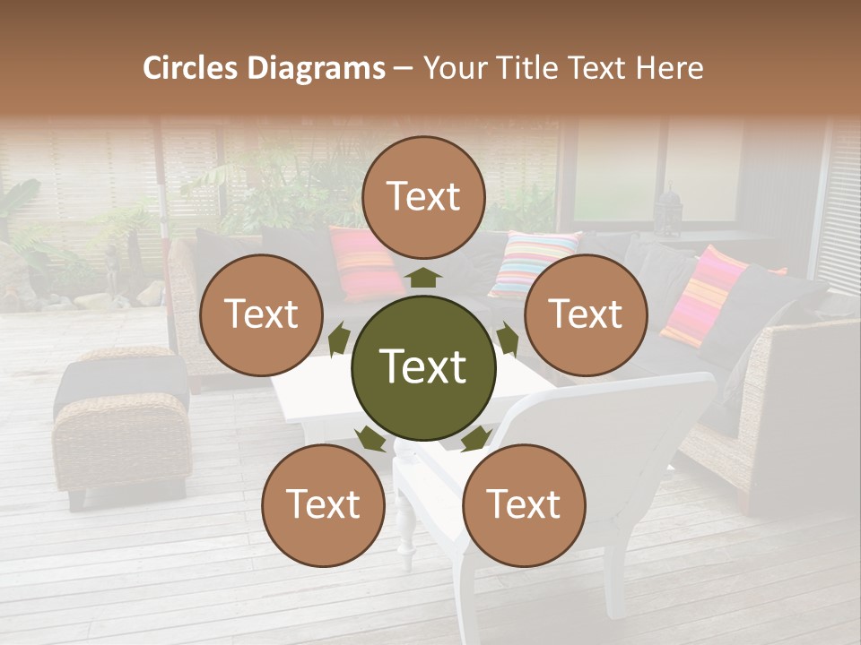 Stylish Outdoor Terrace PowerPoint Template