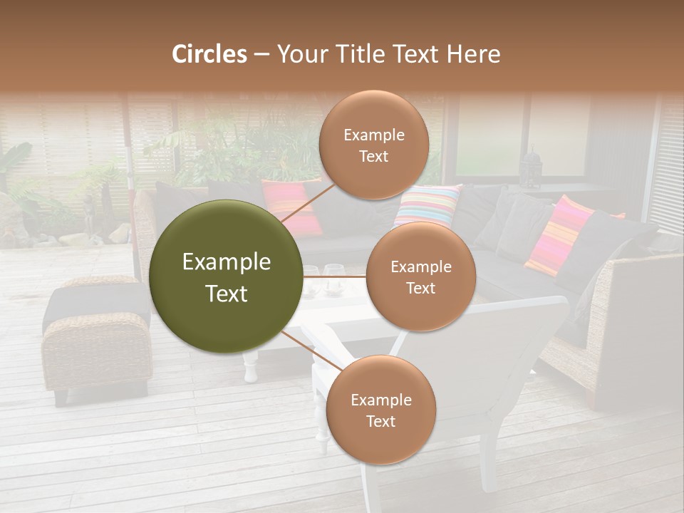 Stylish Outdoor Terrace PowerPoint Template