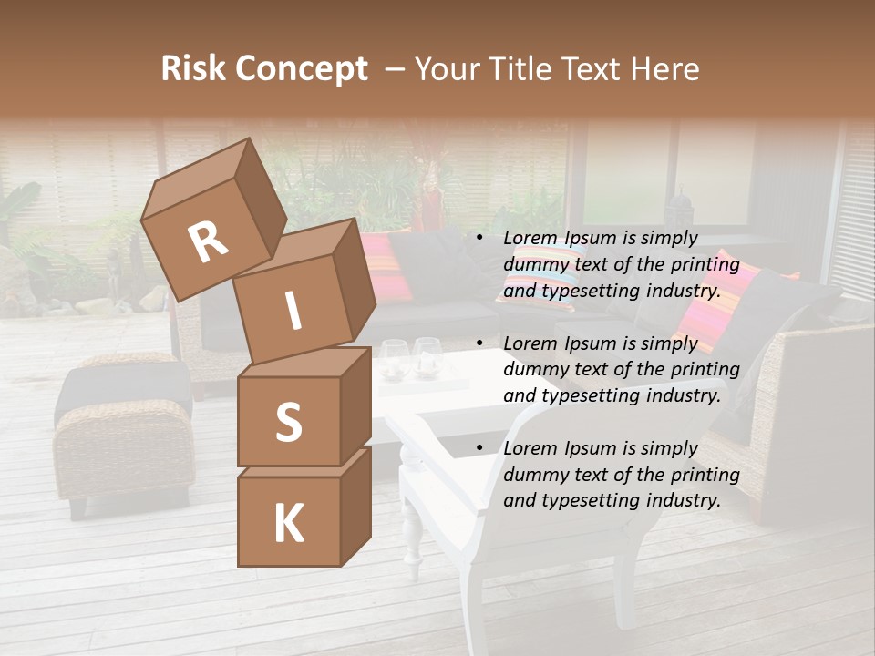 Stylish Outdoor Terrace PowerPoint Template