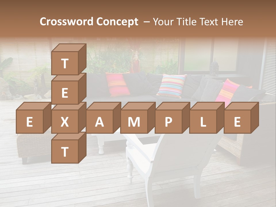 Stylish Outdoor Terrace PowerPoint Template
