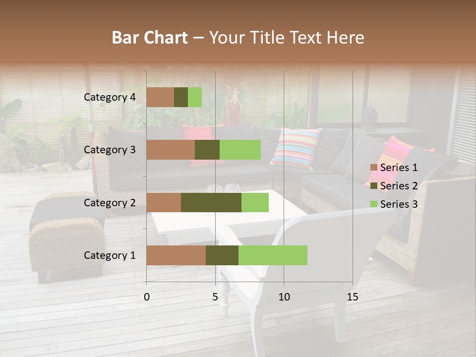 Stylish Outdoor Terrace PowerPoint Template
