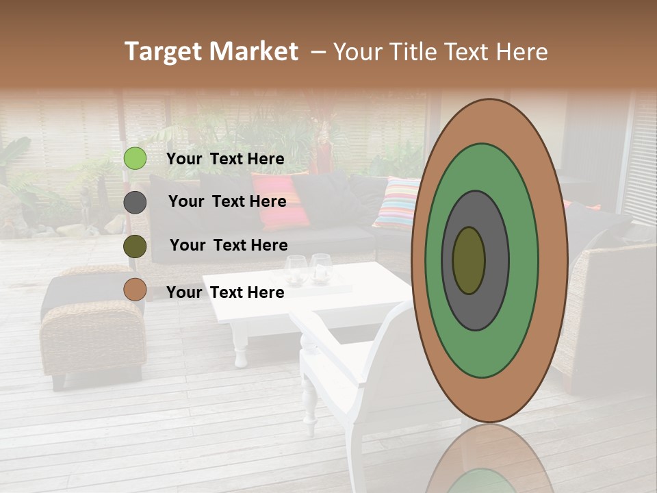 Stylish Outdoor Terrace PowerPoint Template