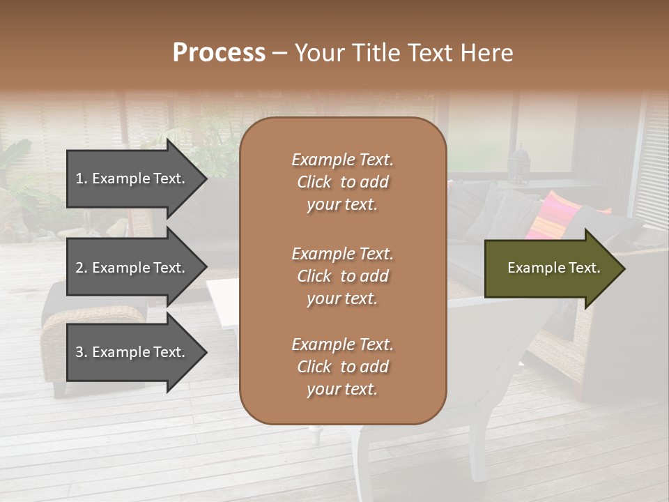 Stylish Outdoor Terrace PowerPoint Template