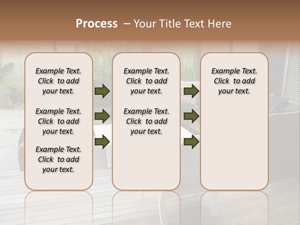 Stylish Outdoor Terrace PowerPoint Template