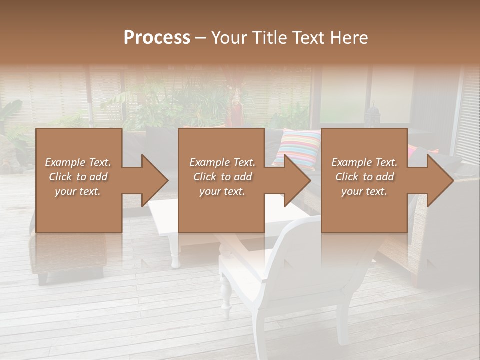 Stylish Outdoor Terrace PowerPoint Template