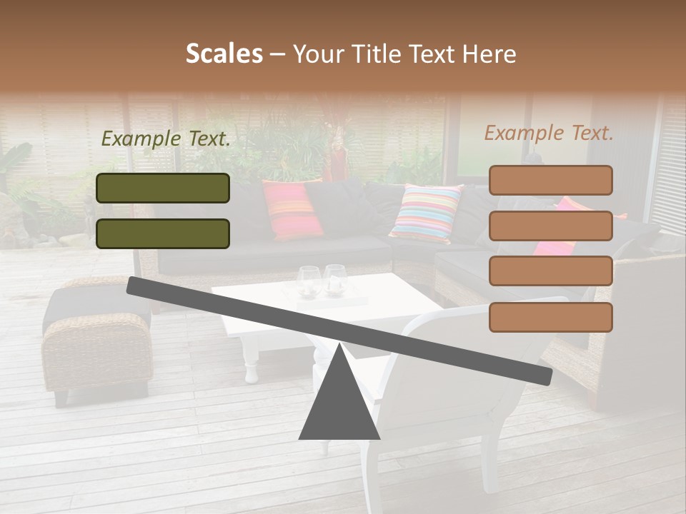 Stylish Outdoor Terrace PowerPoint Template