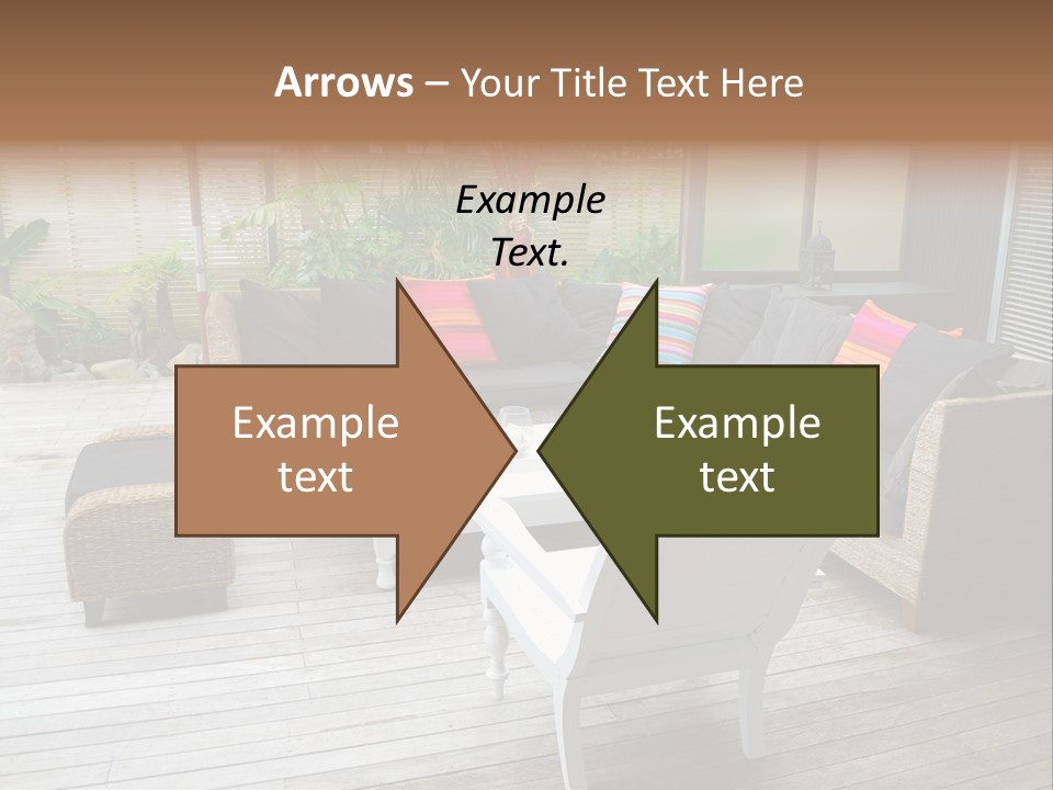 Stylish Outdoor Terrace PowerPoint Template