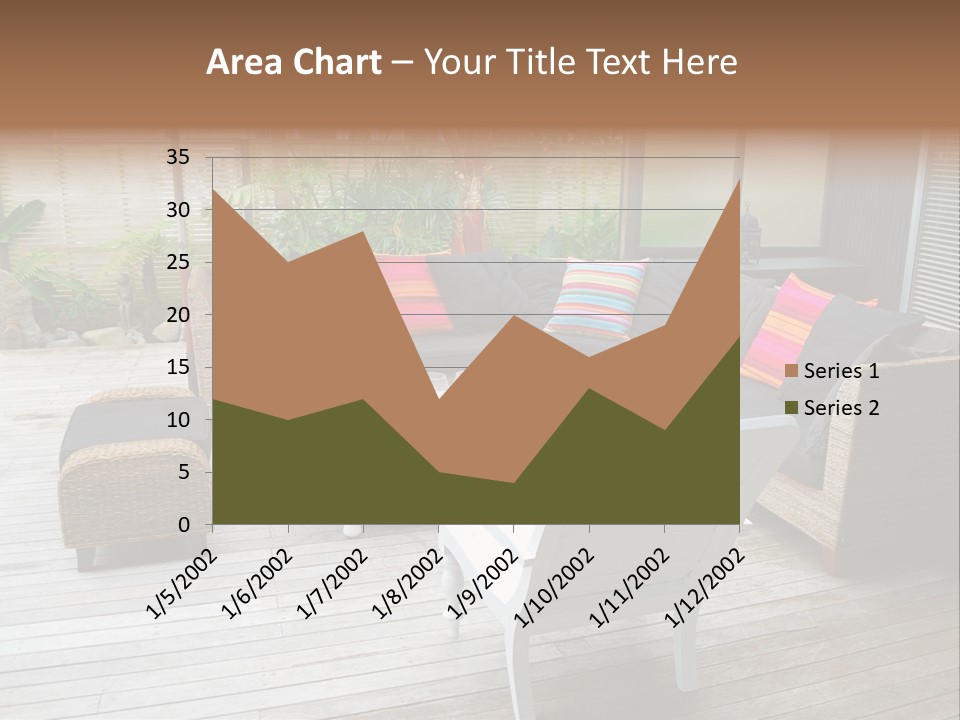 Stylish Outdoor Terrace PowerPoint Template