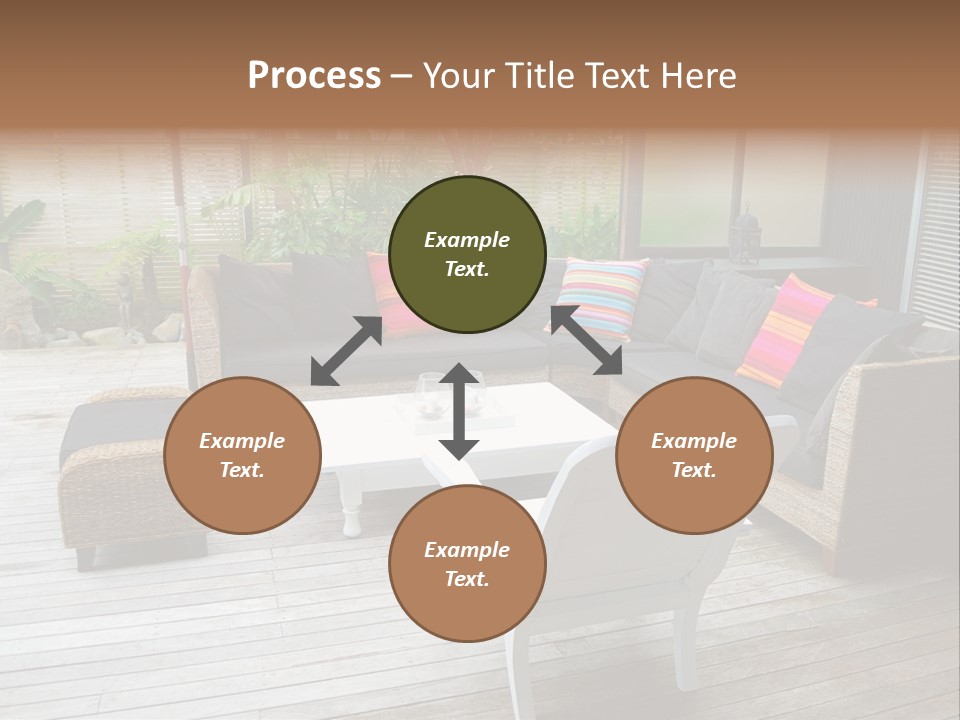 Stylish Outdoor Terrace PowerPoint Template