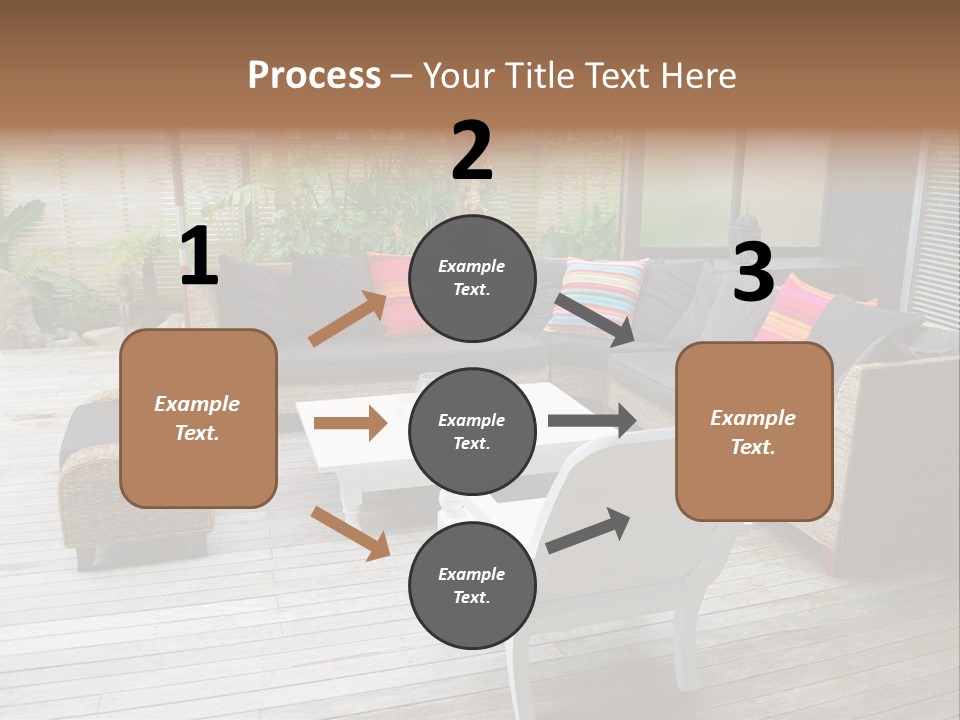 Stylish Outdoor Terrace PowerPoint Template