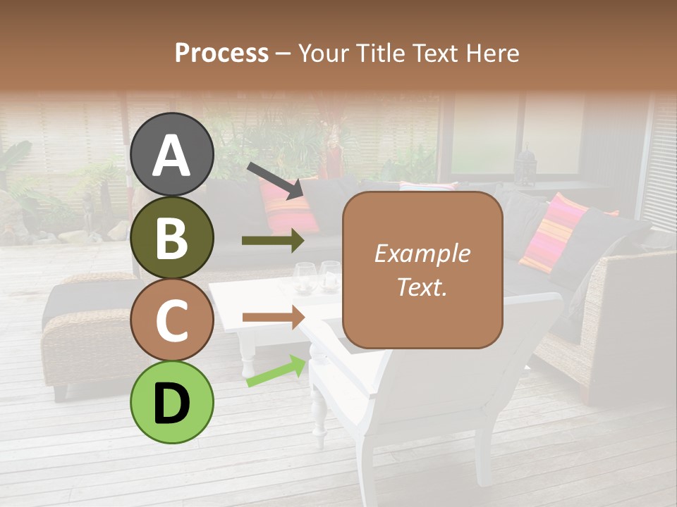 Stylish Outdoor Terrace PowerPoint Template