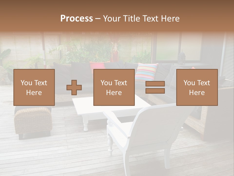 Stylish Outdoor Terrace PowerPoint Template