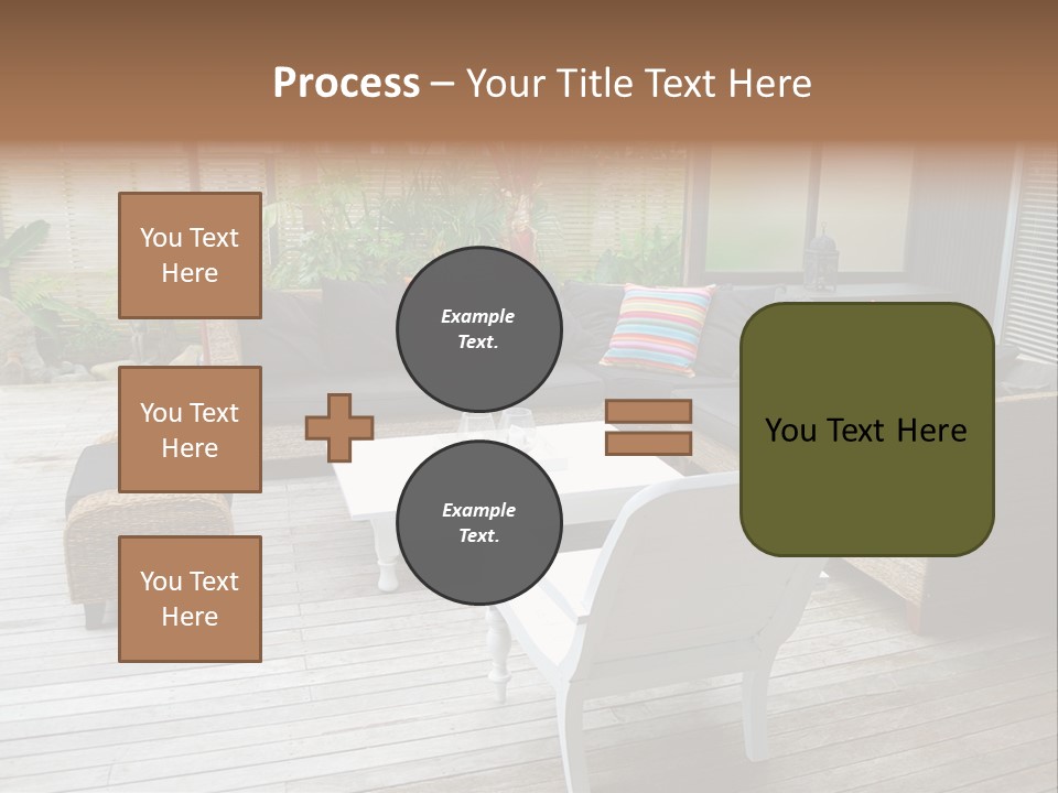 Stylish Outdoor Terrace PowerPoint Template