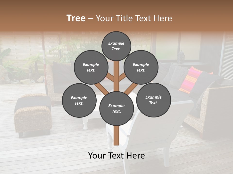Stylish Outdoor Terrace PowerPoint Template