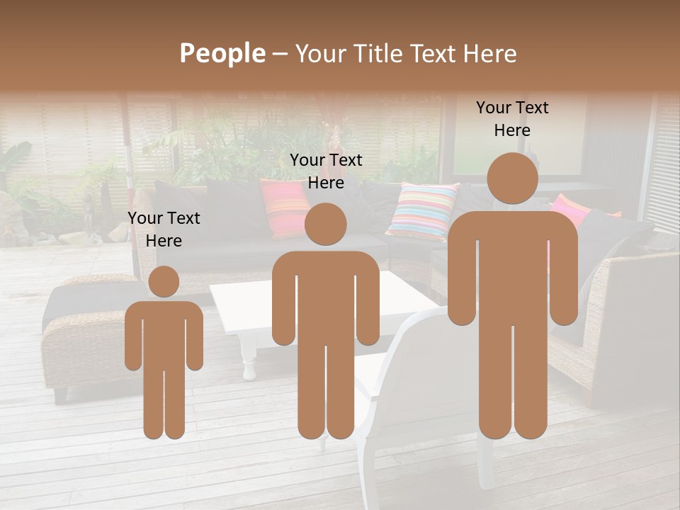 Stylish Outdoor Terrace PowerPoint Template