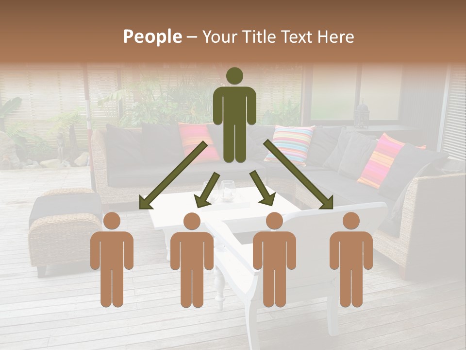 Stylish Outdoor Terrace PowerPoint Template