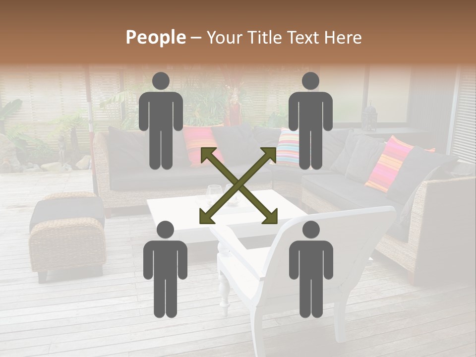 Stylish Outdoor Terrace PowerPoint Template