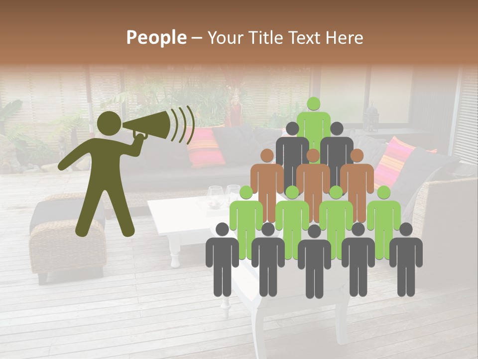 Stylish Outdoor Terrace PowerPoint Template