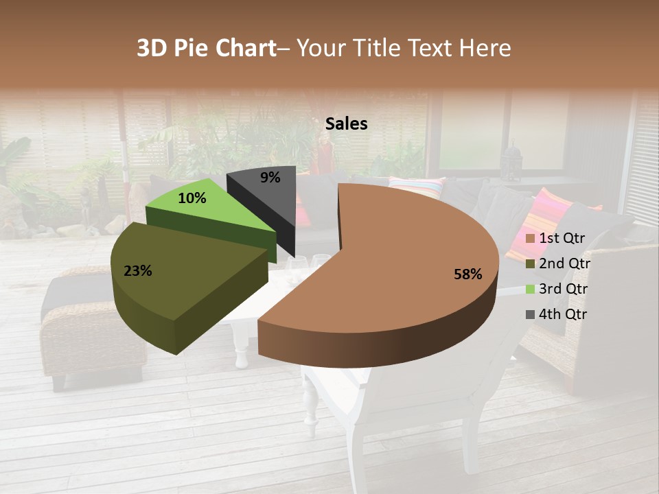 Stylish Outdoor Terrace PowerPoint Template