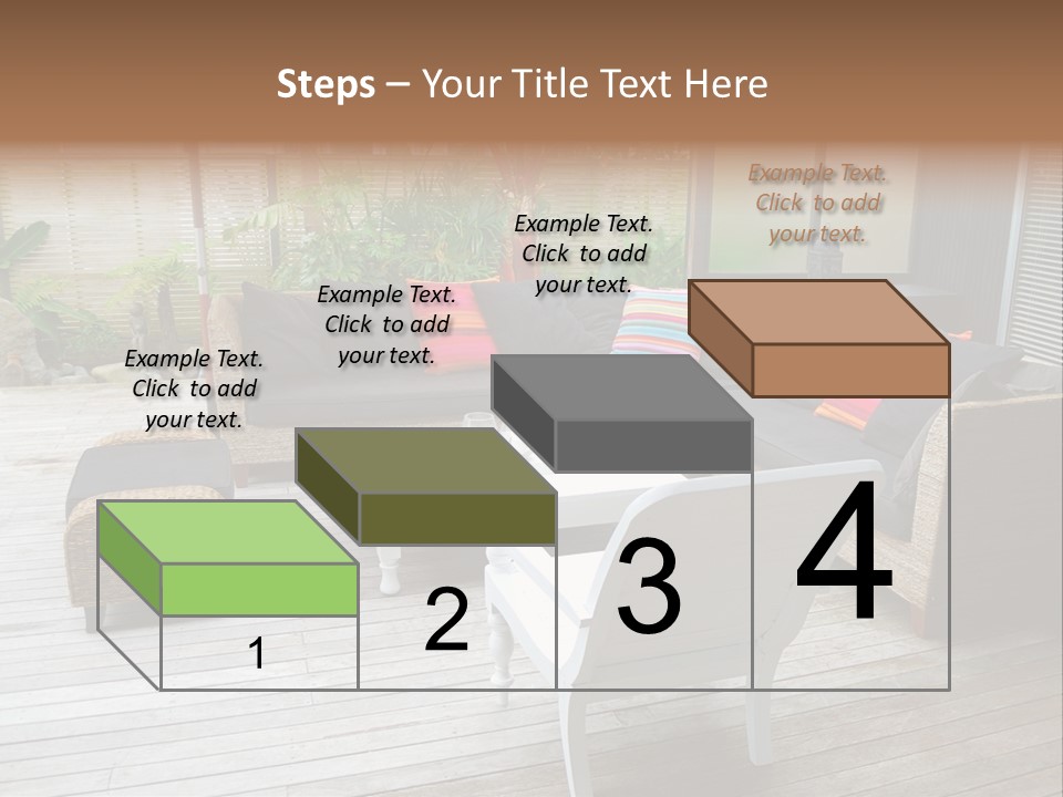 Stylish Outdoor Terrace PowerPoint Template
