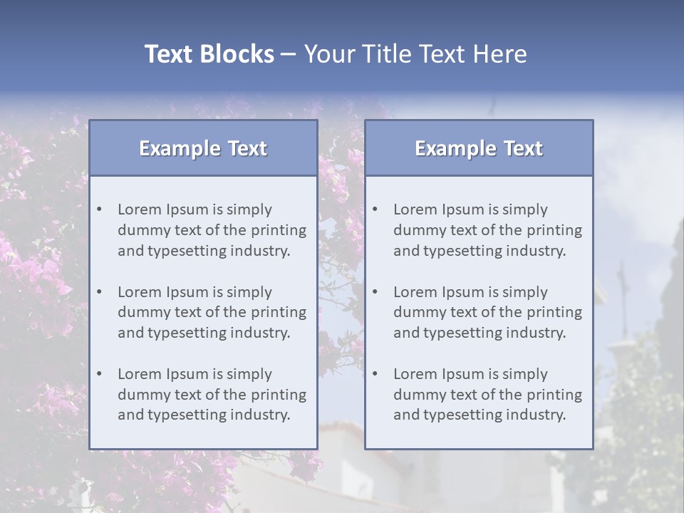 Bougainvillea On A Background Of A Bell-Tower Of A Cathedral, Lisbon, Portugal PowerPoint Template
