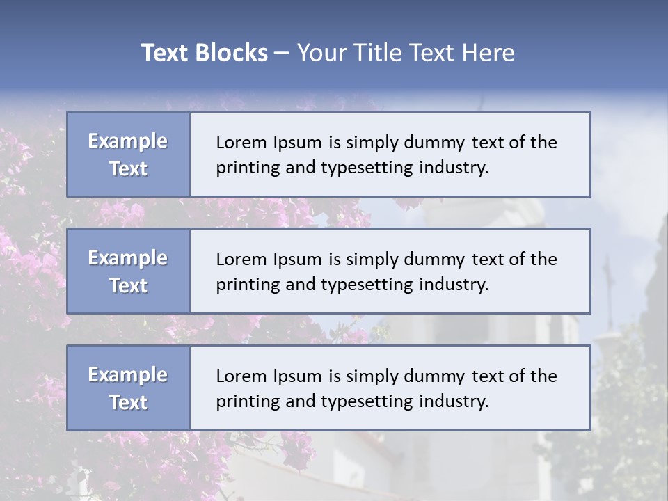 Bougainvillea On A Background Of A Bell-Tower Of A Cathedral, Lisbon, Portugal PowerPoint Template