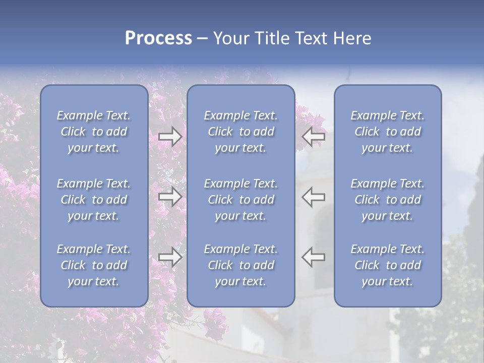 Bougainvillea On A Background Of A Bell-Tower Of A Cathedral, Lisbon, Portugal PowerPoint Template
