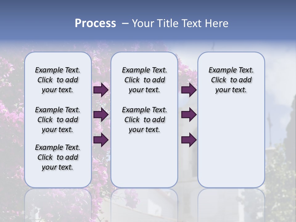 Bougainvillea On A Background Of A Bell-Tower Of A Cathedral, Lisbon, Portugal PowerPoint Template